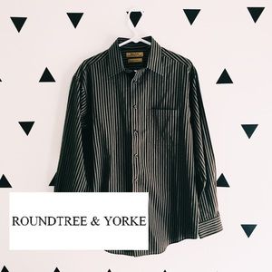 💰 [size: M] Roundtree & Yorke Gold Label Shirt